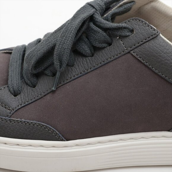 Brunello Cucinelli Leather Suede Sneaker Brown x Gray - Picture 12 of 15